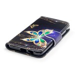 Housse Samsung Galaxy A8 2018 Papillon Magique