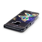 Housse Samsung Galaxy A8 2018 Papillon Magique