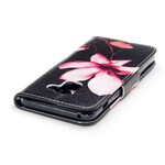 Housse Samsung Galaxy A8 2018 Fleur Rose