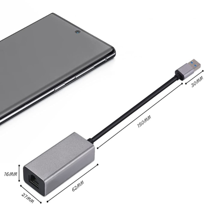 Adaptateur USB vers RJ45 - Trade Discount