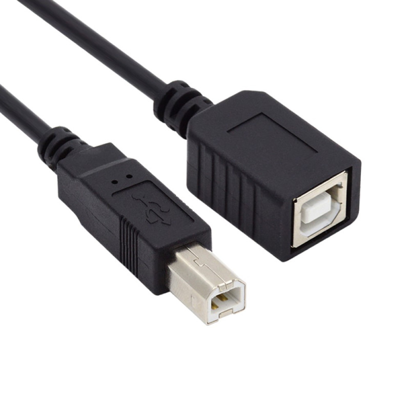 Câble USB 2.0 B Mâle à Femelle 20 cm