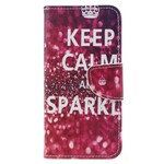 Housse Samsung Galaxy A8 2018 Keep Calm and Sparkle