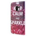 Housse Samsung Galaxy A8 2018 Keep Calm and Sparkle