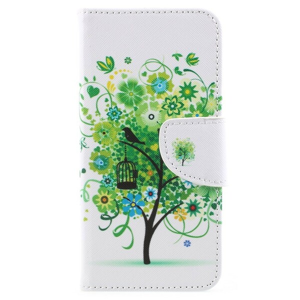 Housse Samsung Galaxy A8 2018 Arbre Fleuri