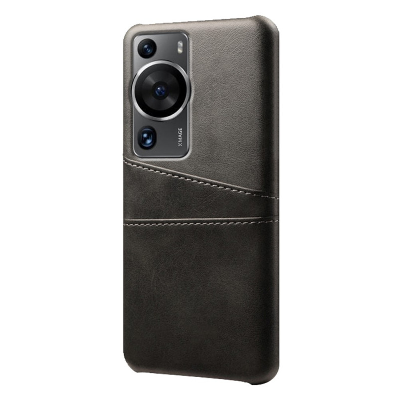 Coque Huawei P60 Pro Effet Cuir Porte-Cartes