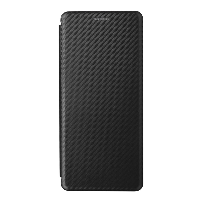 Flip Cover Sony Xperia 10 V Fibre Carbone