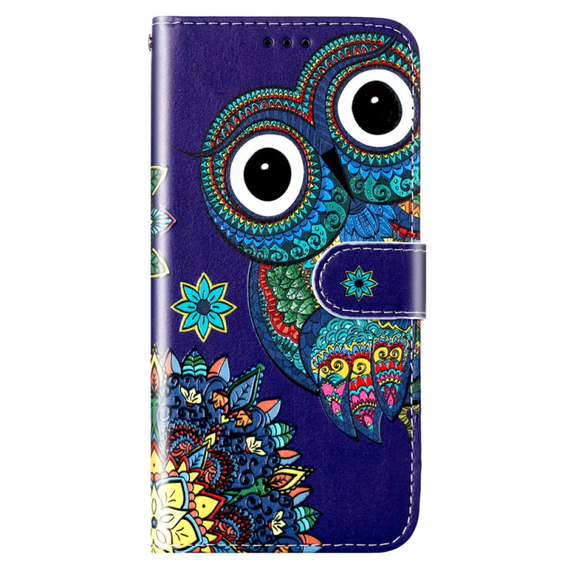 Housse Sony Xperia 1 V Hibou Tribal à Lanière