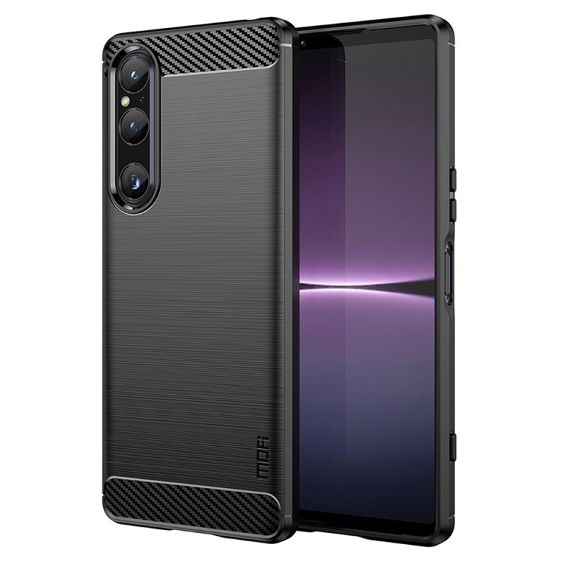 Coque Sony Xperia 1 V Fibre Carbone Brossée MOFI