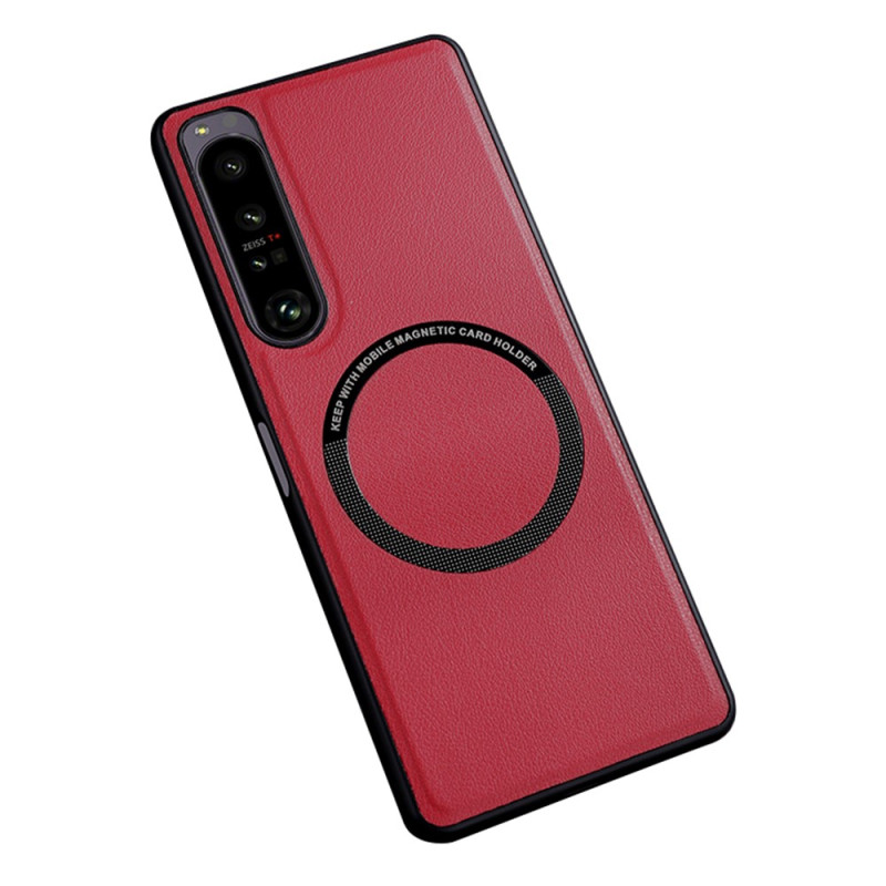 Coque Sony Xperia 1 V Simili Cuir Compatible Magsafe