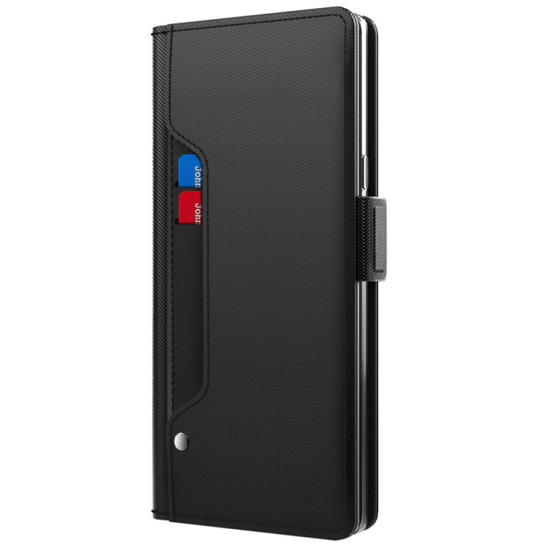 Housse Sony Xperia 1 V Miroir et Porte-Cartes Amovible