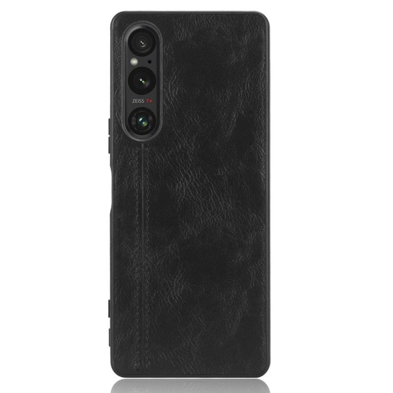 Coque Sony Xperia 1 V Effet Cuir Couture