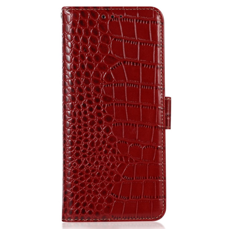 Housse Moto E22 / E22i Style Crocodile RFID