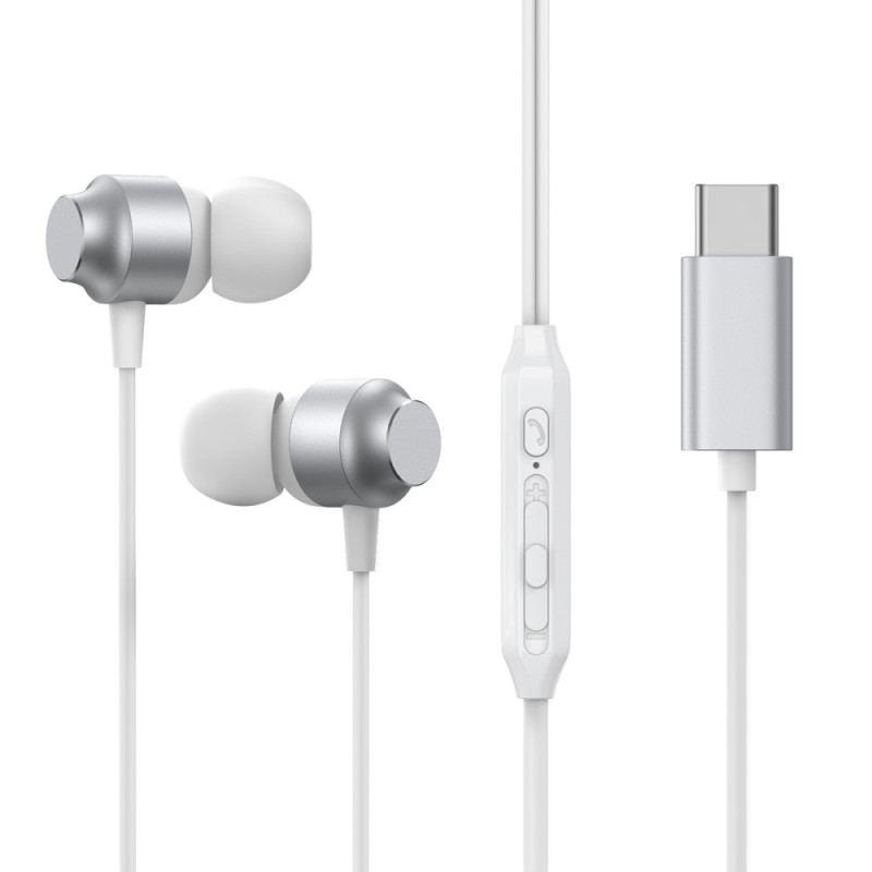 Écouteurs Intra-Auriculaire en Métal JOYROOM Embout USB-C