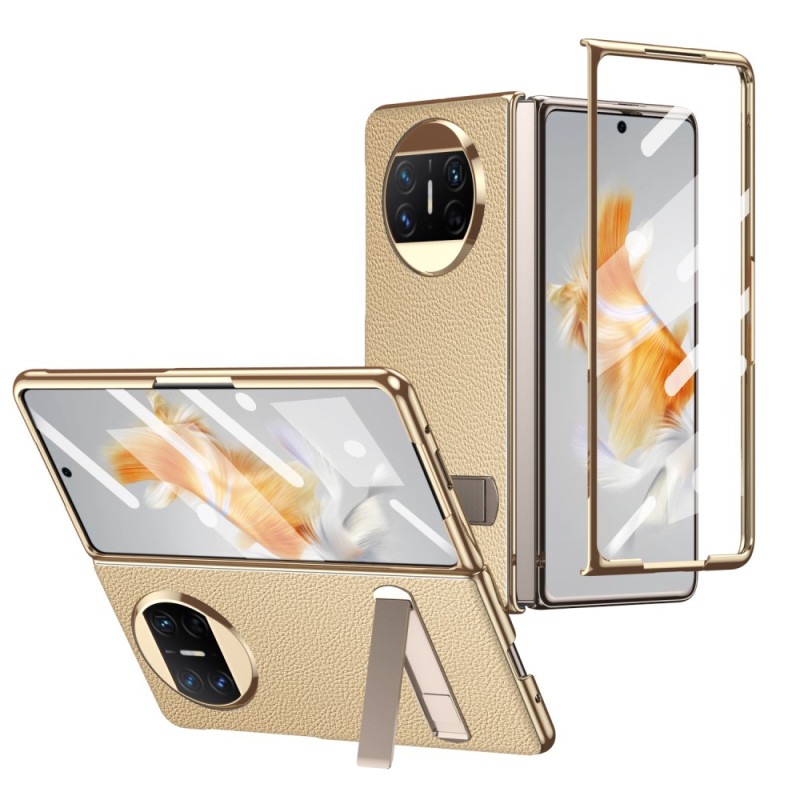 Coque Huawei Mate X3 Effet Cuir Support et Protection Écran