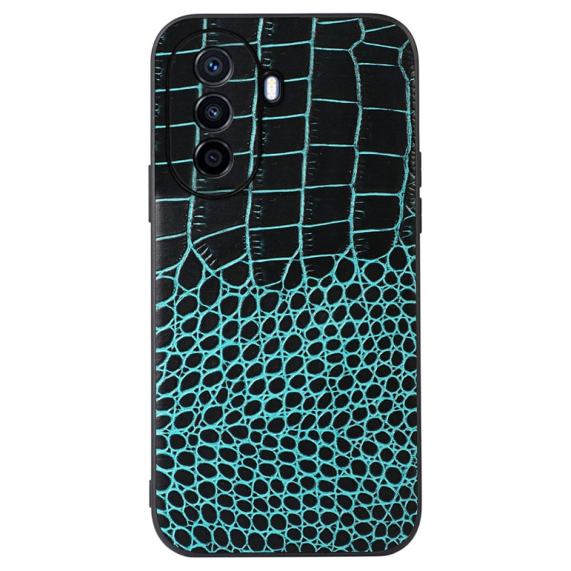 Coque Huawei Nova Y70 Véritable Cuir Texture Crocodile