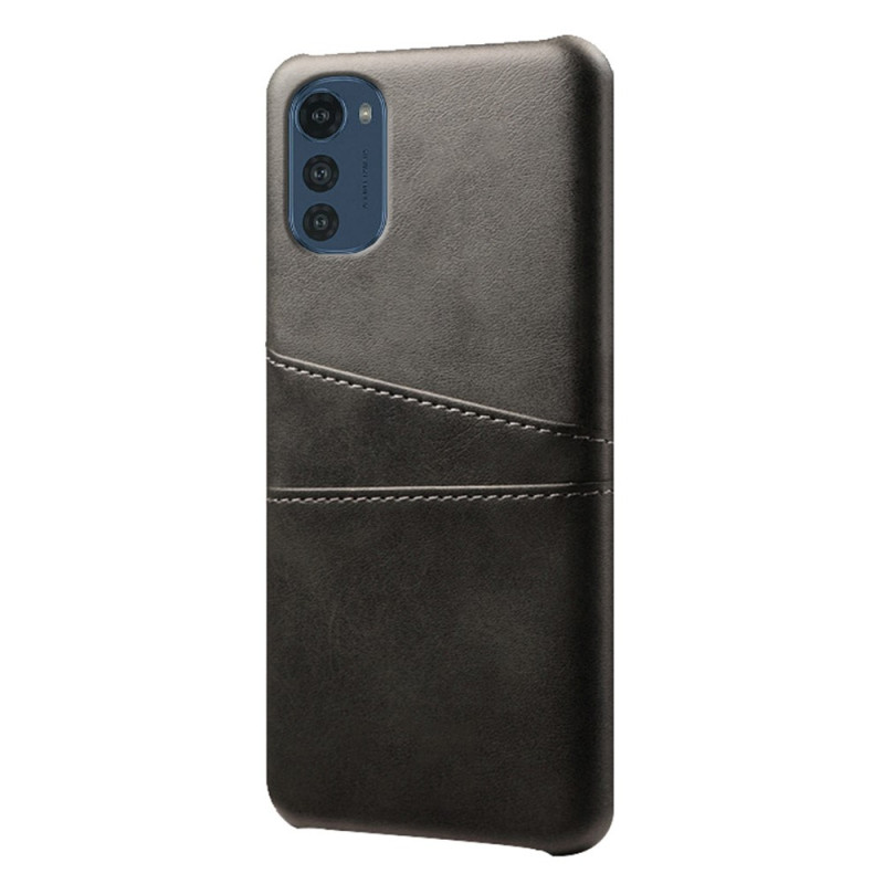 Coque Moto E32 Effet Cuir Porte-Cartes