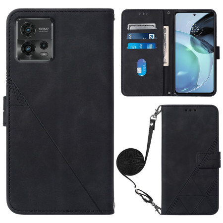 Housse Moto G72 Triangles...