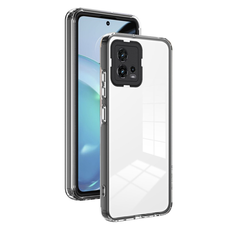 Coque Moto G72 Transparente Contour Coloré