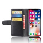 Housse iPhone X Cuir Fendu