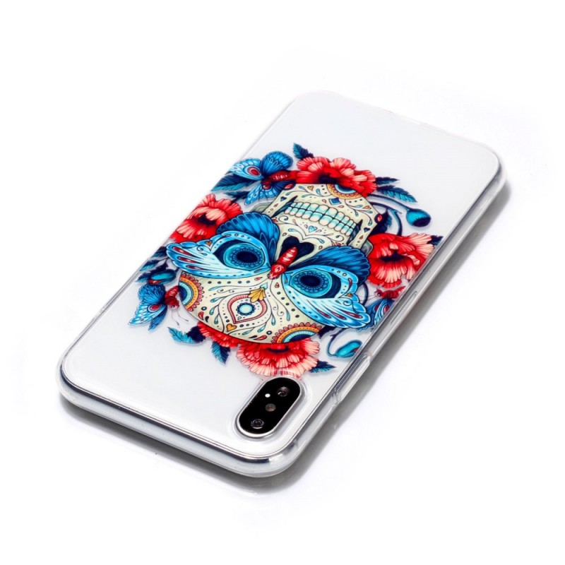 coque iphone xr tete de mort mexicaine