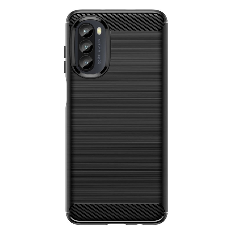 Coque Moto G82 5G / G52 Fibre Carbone Brossée