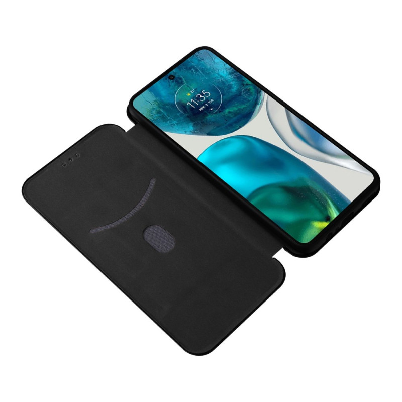 Flip Cover Moto G82 5G / G52 Fibre Carbone Colorée Ma Coque
