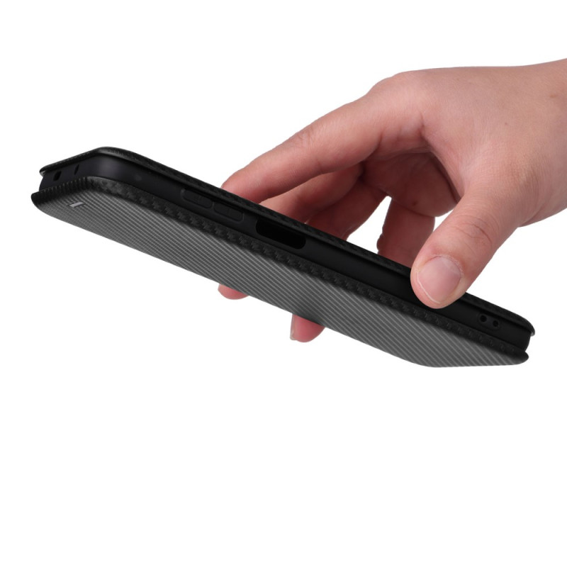Flip Cover Moto G82 5G / G52 Fibre Carbone Colorée Ma Coque