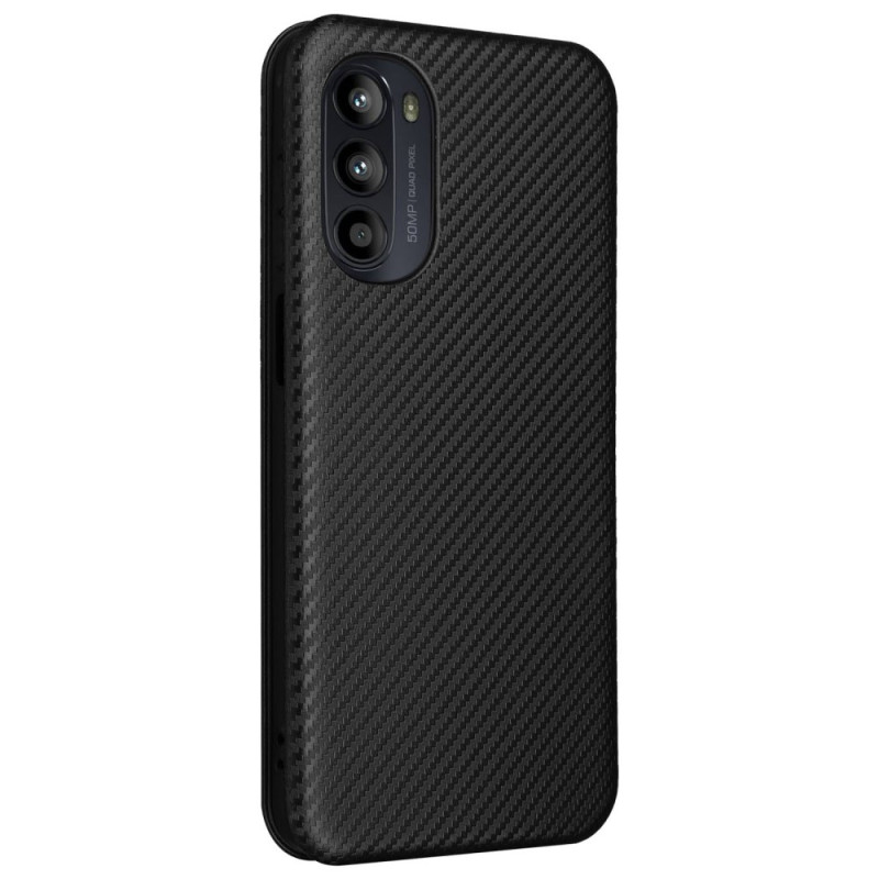 Flip Cover Moto G82 5G / G52 Fibre Carbone Colorée Ma Coque
