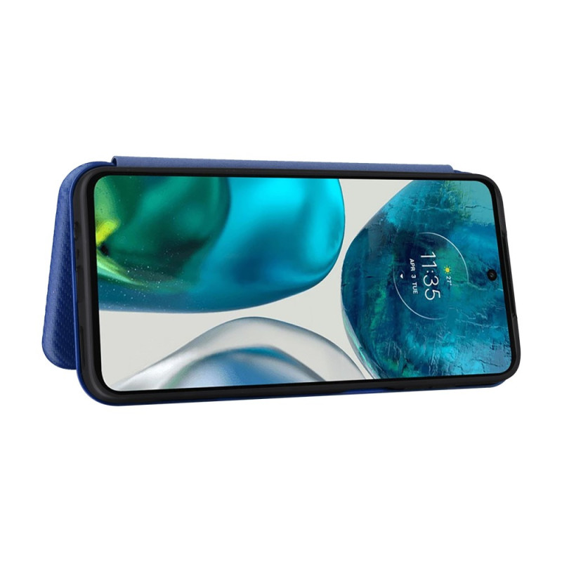 Flip Cover Moto G82 5G / G52 Fibre Carbone Colorée Ma Coque