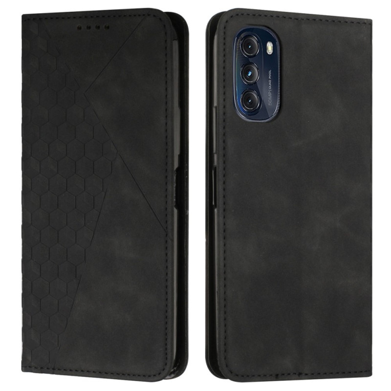 Flip Cover Moto G82 5G / G52 Motif Cubique Ma Coque