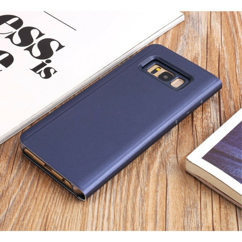 View Cover Samsung Galaxy S8 Plus Miroir et Effet Cuir