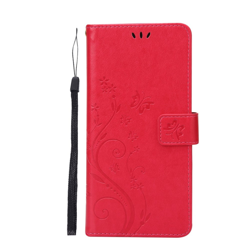 Housse Moto G62 5G Florale à Lanière