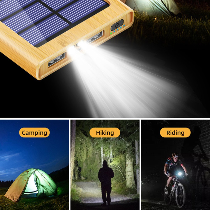 Batterie Externe Solaire Multi-Câbles 10000mAh - Ma Coque