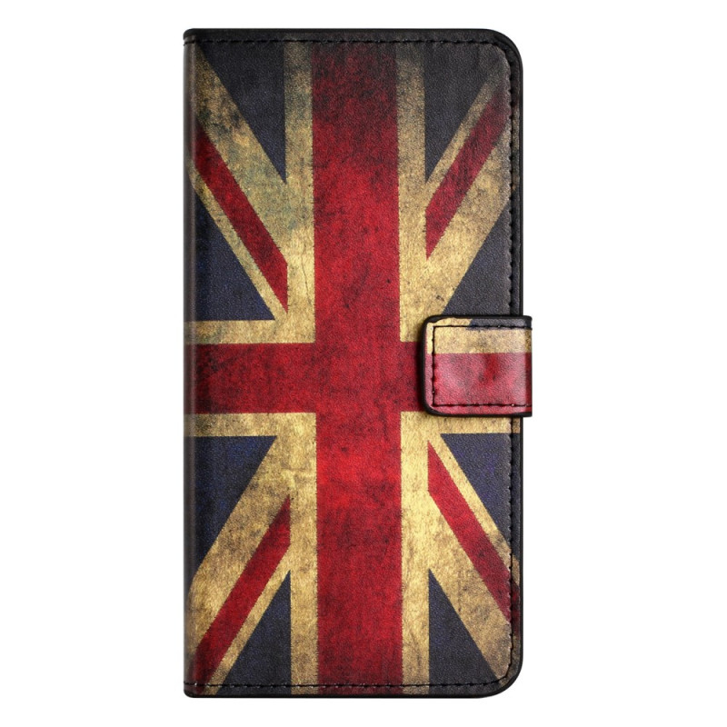 Housse Moto E13 Drapeau Anglais Vintage