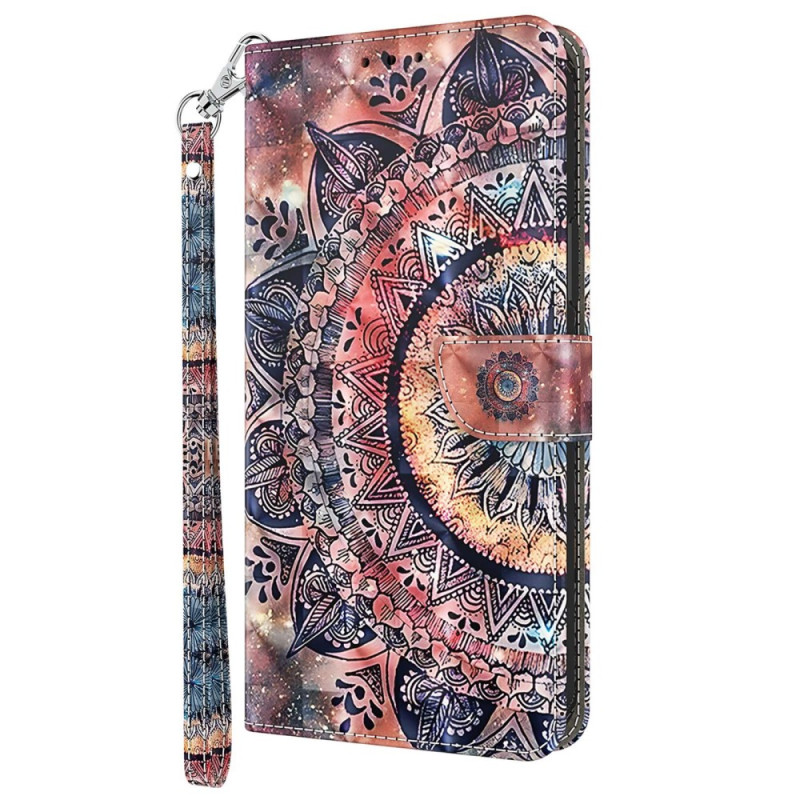 Housse Moto E13 Mandala Coloré à Lanière