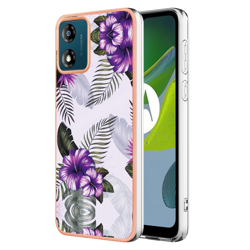 Coque Moto E13 Florale