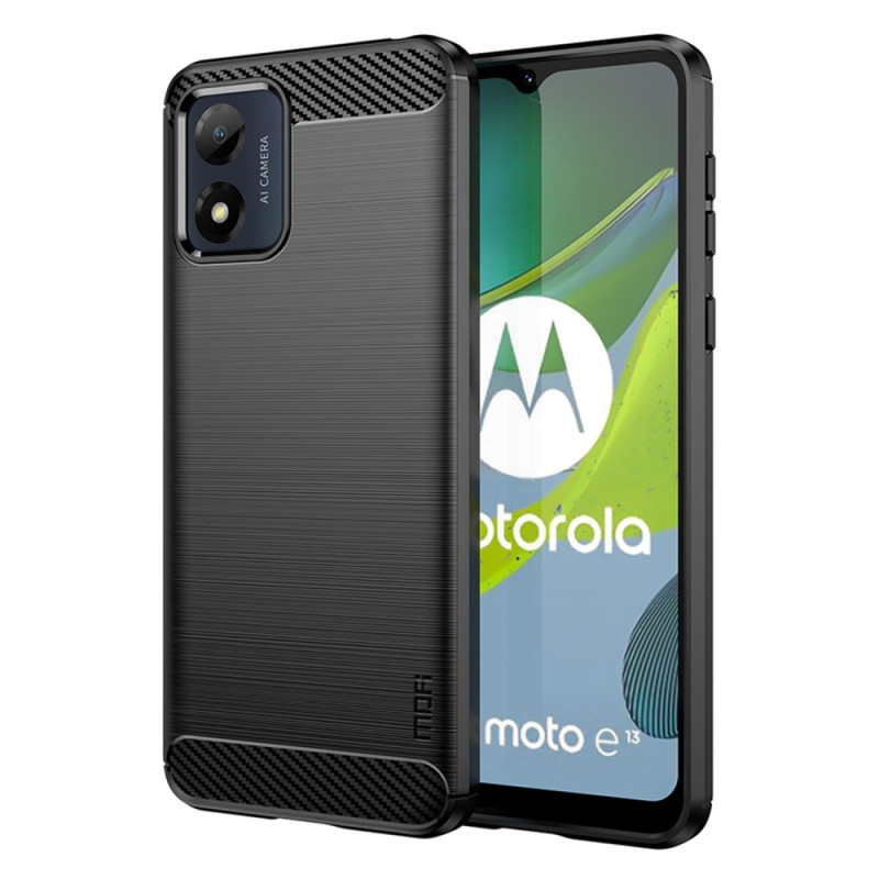 Coque Moto E13 Fibre Carbone Brossée MOFI