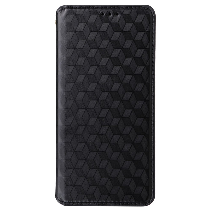 Flip Cover Oppo Reno 10 / 10 Pro Effet Cuir Cubes 3D