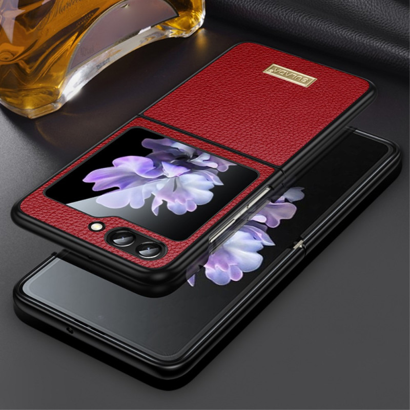 Coque Samsung Galaxy Z Flip 5 Effet Cuir SULADA