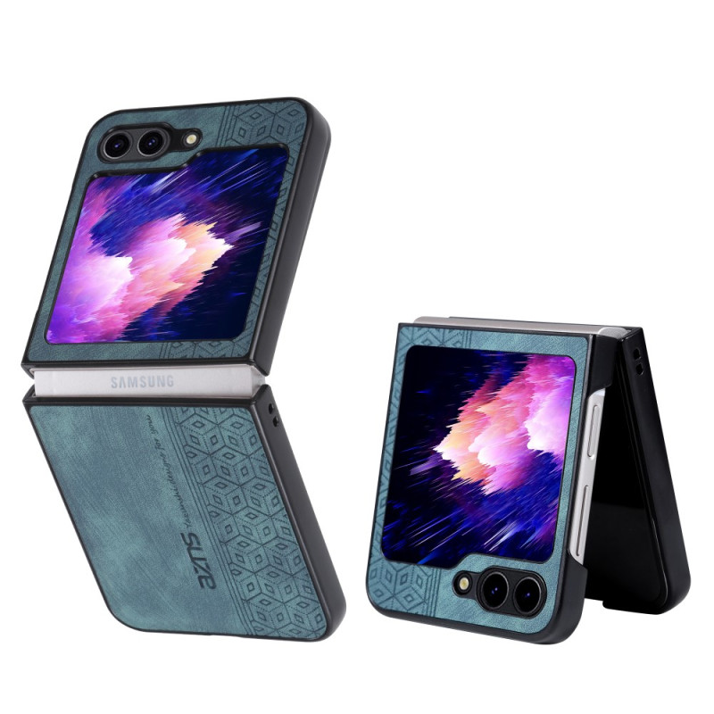 Coque Samsung Galaxy Z Flip 5 Texture Cuir AZNS