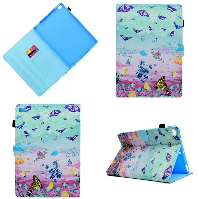 Housse iPad Air / Air 2 Paysage et Papillons