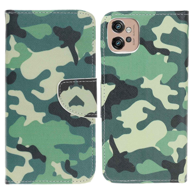 Housse Moto G32 Camouflage Militaire