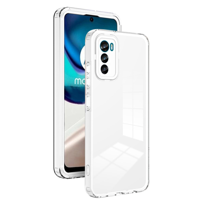 Coque Moto G42 Transparente Rebords Colorés