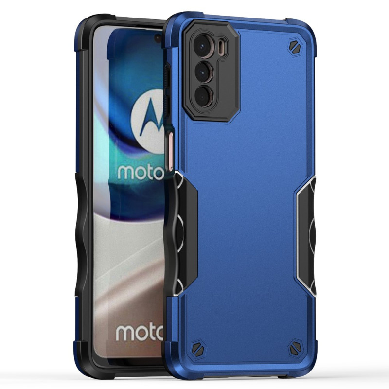 Coque Moto G42 Hybride Effet Métal