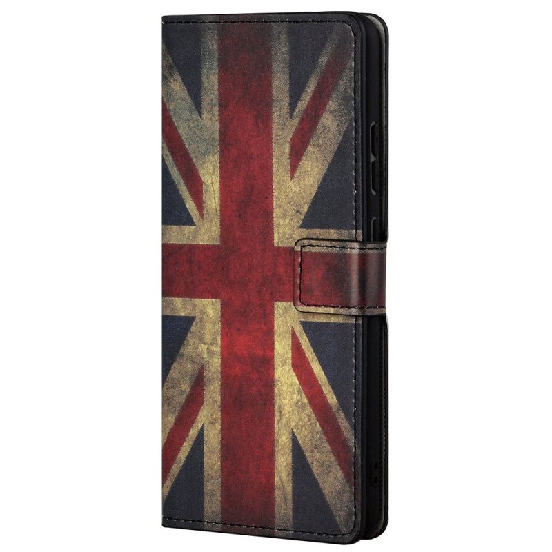 Housse Moto G22 Drapeau Anglais Vintage