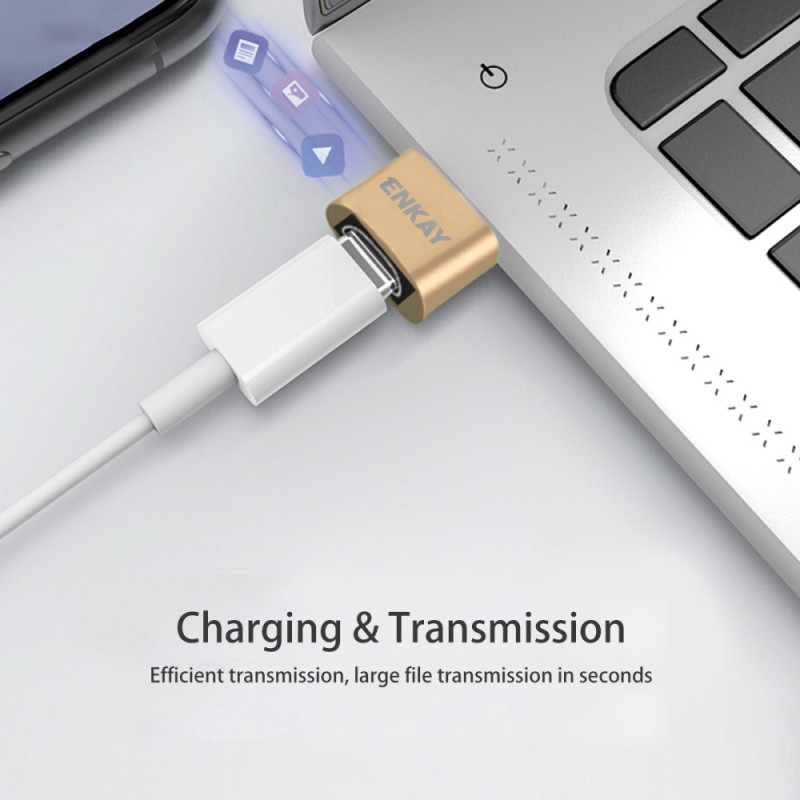 Mini Adaptateur Mâle USB et Femelle USB-C