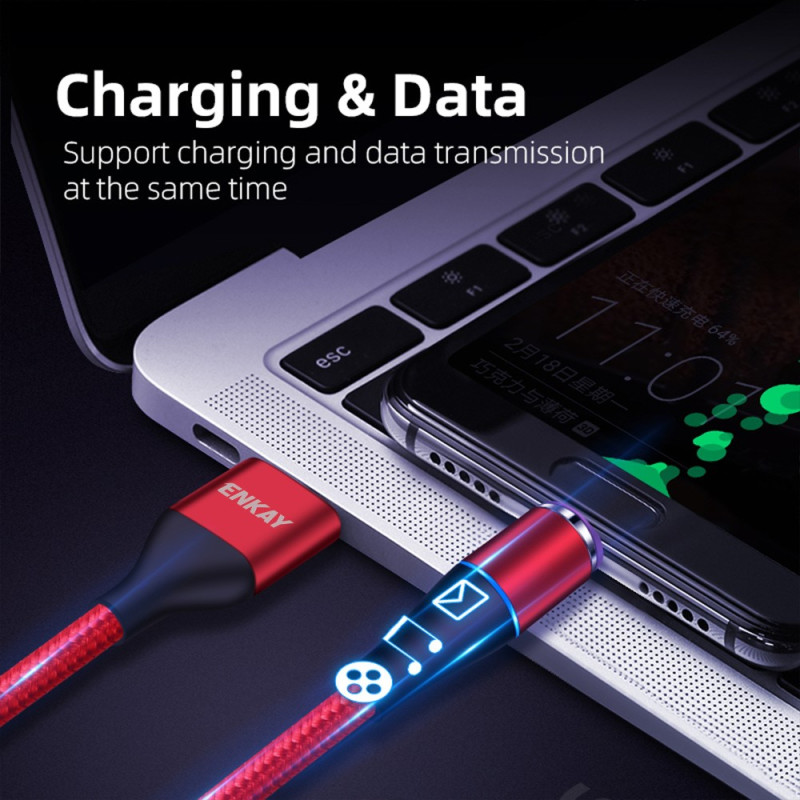 Câble de Charge Embout Magnétique 2-en-1 USB USB-C et Lightning - Ma Coque