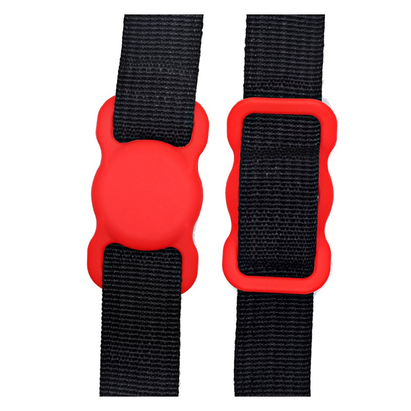 Collier pour chien Airtag, collier pour chien Air Tag réglable avec boucle  de sécurité anti-échappement, avec étui de support airtag