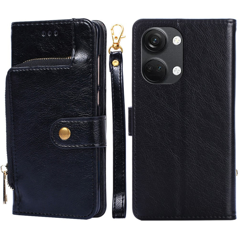 Housse OnePlus Nord 3 5G Porte-Monnaie et Lanière