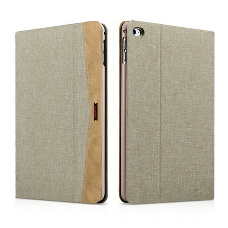 Housse iPad Mini 4 XOOMZ Tissu et Simili Cuir
